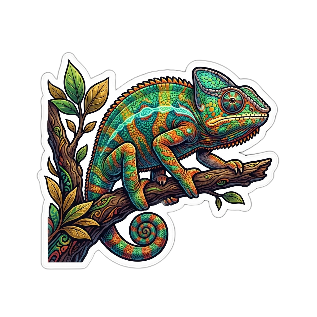 Chameleon Sticker